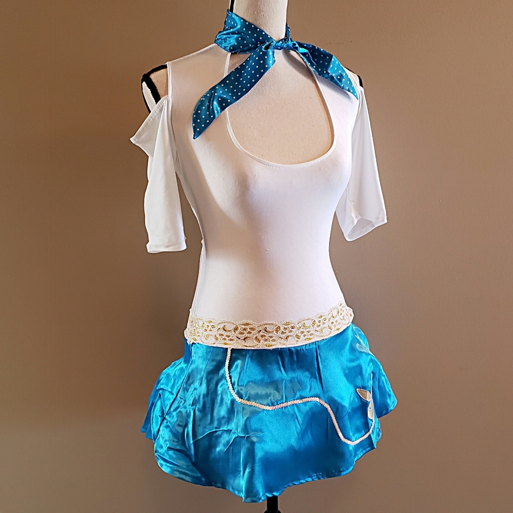 New 3pc PLAYBOY Fifties Flirt Halloween Costume M - Picture 6 of 11